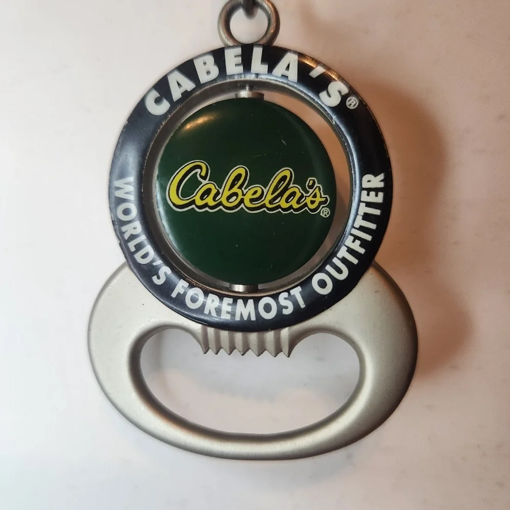 Cabela's World Famous Outfiters Bottle opener Keychain